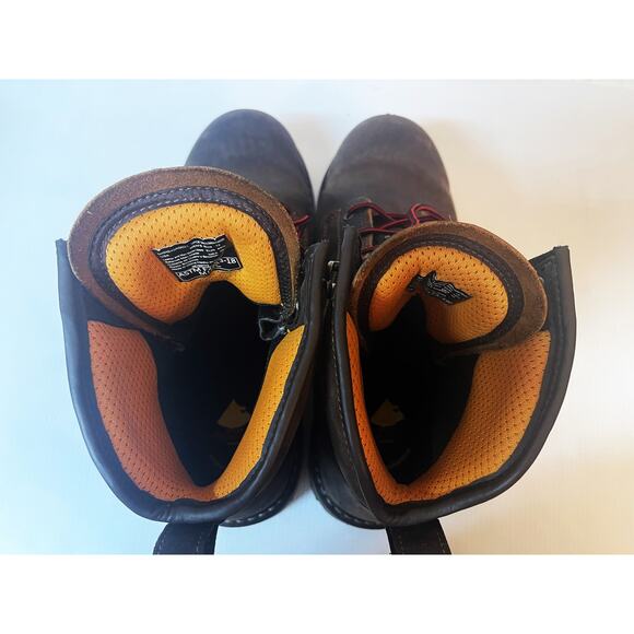 Herman Survivors Dover Steel Toe Leather Work Boots Mens Size US M 12, F2413-18 - Picture 7 of 8